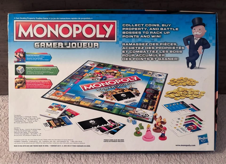 MONOPOLY SUPER MARIO BROS. GAMER BOARD GAME - $25.00 - photo 3