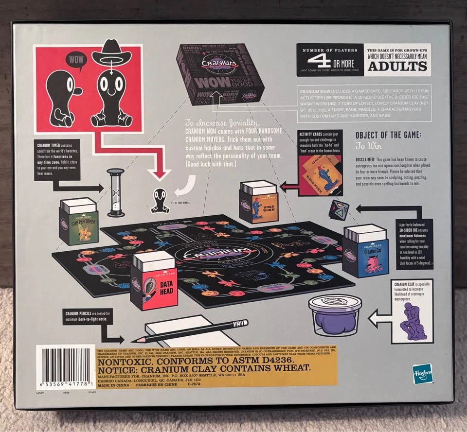 CRANIUM BOARD GAME (NEEDS NEW CLAY/PLAY DOUGH) - $25.00 - photo 3