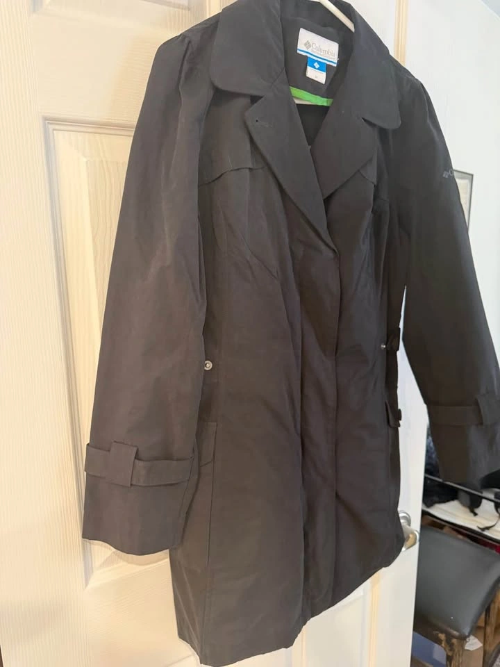 Columbia Women's Black Trench Coat Size M - photo 2