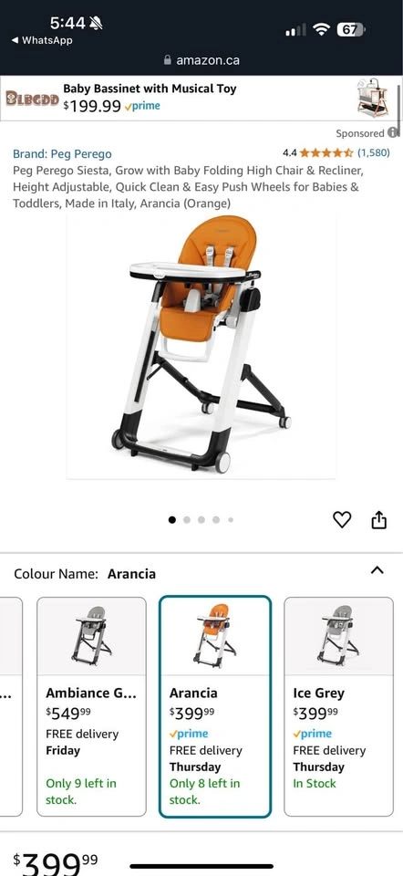 Peg Perego Siesta High Chair & Recliner - photo 4