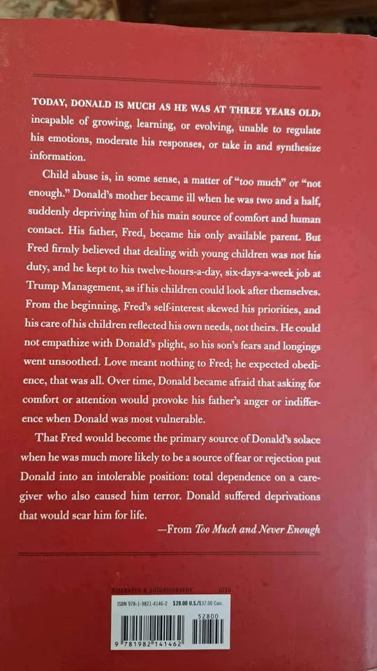 Donald Trump Book - Too Much and Never Enough image indicator(2)