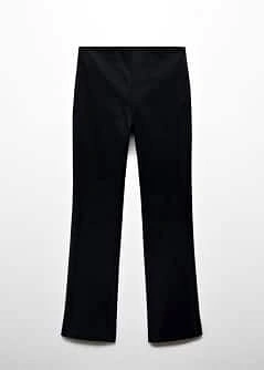 MANGO Women's Black Linen flare trousers ~ Size 8 *NWT* 🌱