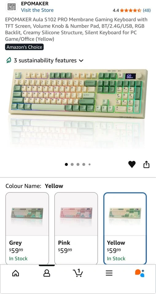 EPOMAKER Aula S102 PRO Wireless Keyboard - photo 5
