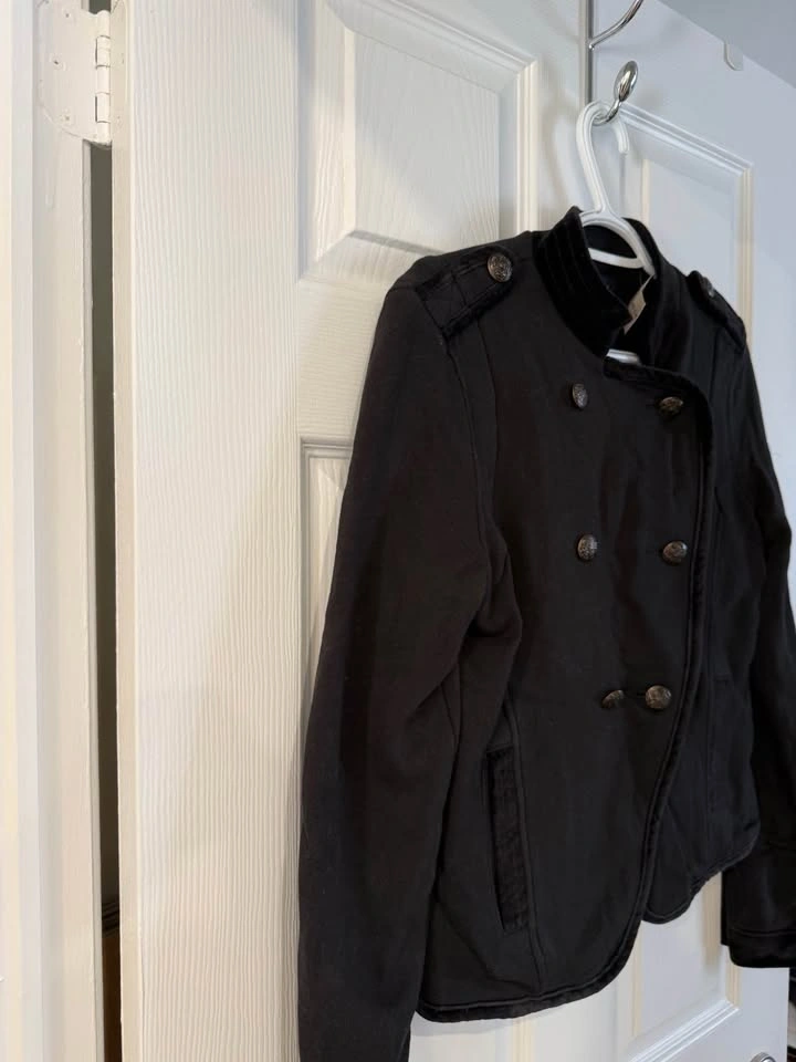 American Eagle Black Military Style Jacket - photo 2