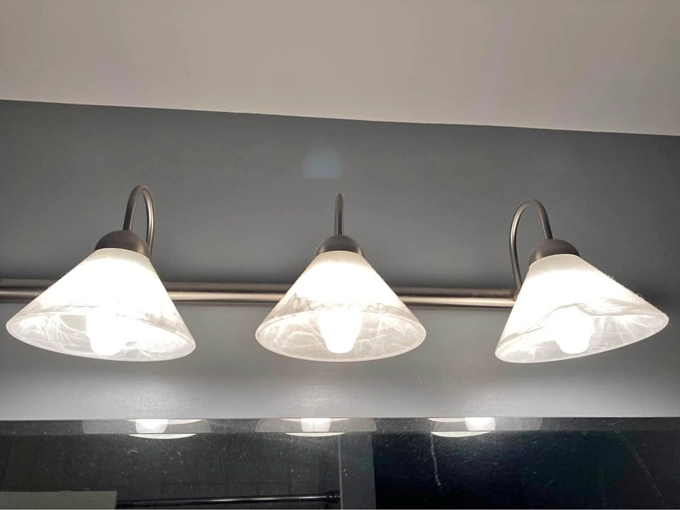 3-Light Vanity Light Fixture Brushed Nickel