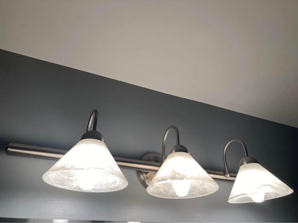 3-Light Vanity Light Fixture Brushed Nickel - photo 2