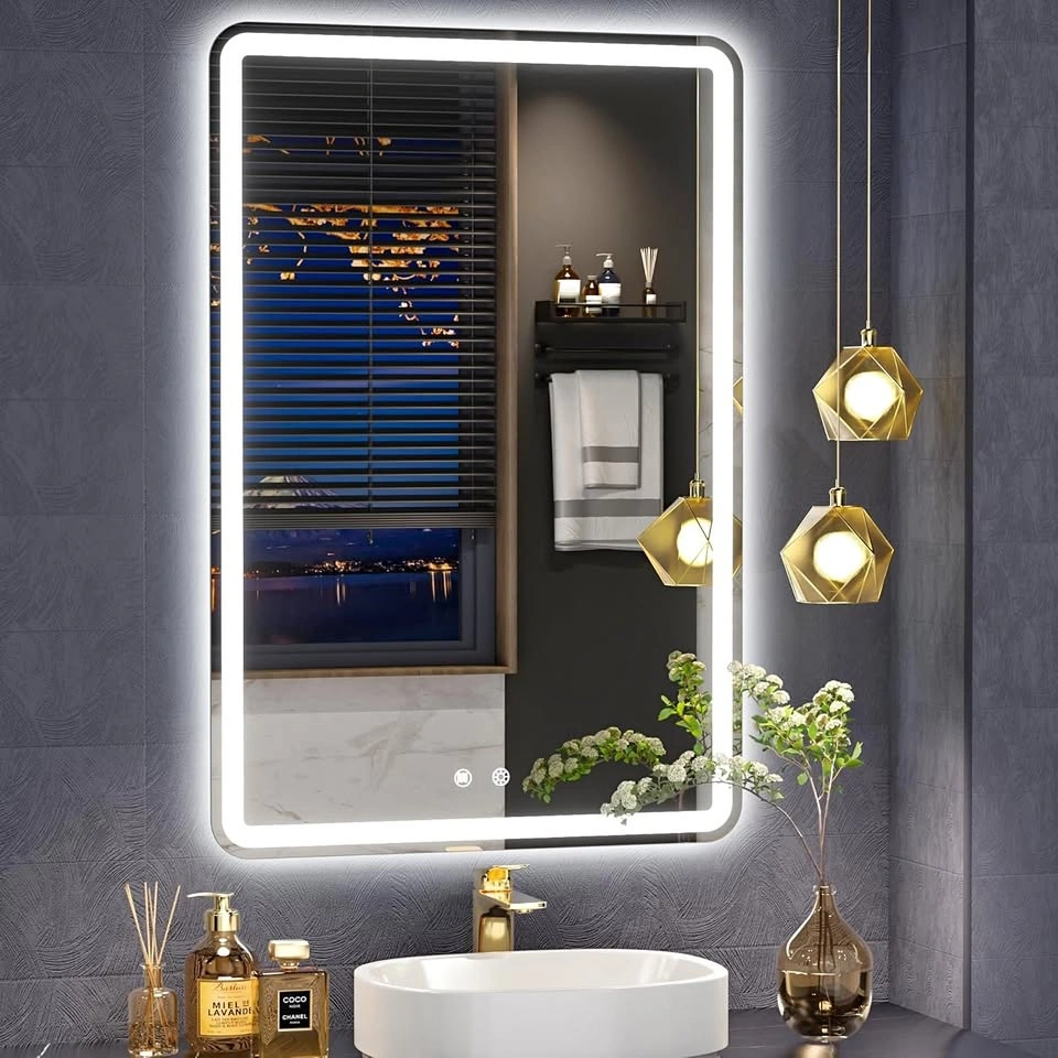 Vosuja 20"x28" Frameless LED Bathroom Mirror - 3 Colors
