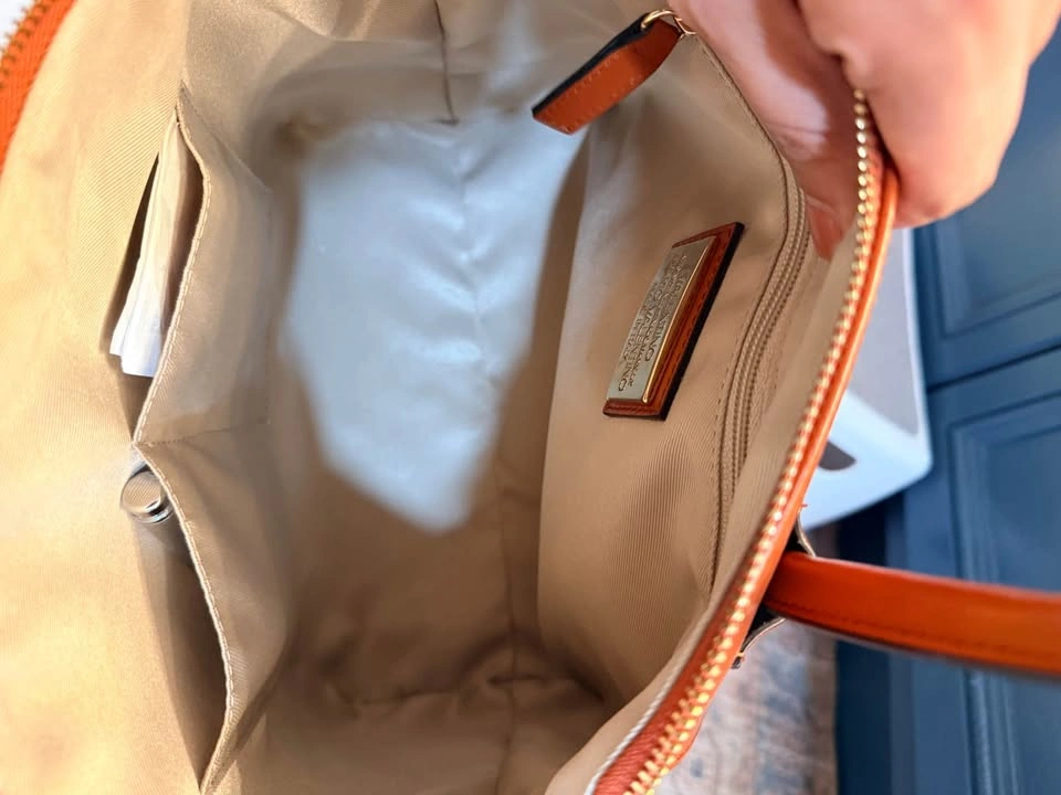 Valentino Brown Leather V Logo Handbag - photo 5
