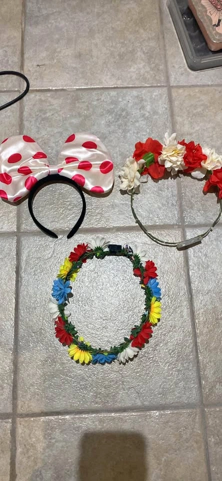 Light up headband/crown set