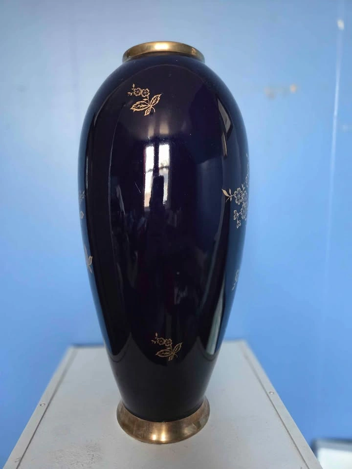 Vintage Lindner Kueps Bavaria Echt Cobalt "Monie" Vase - photo 4