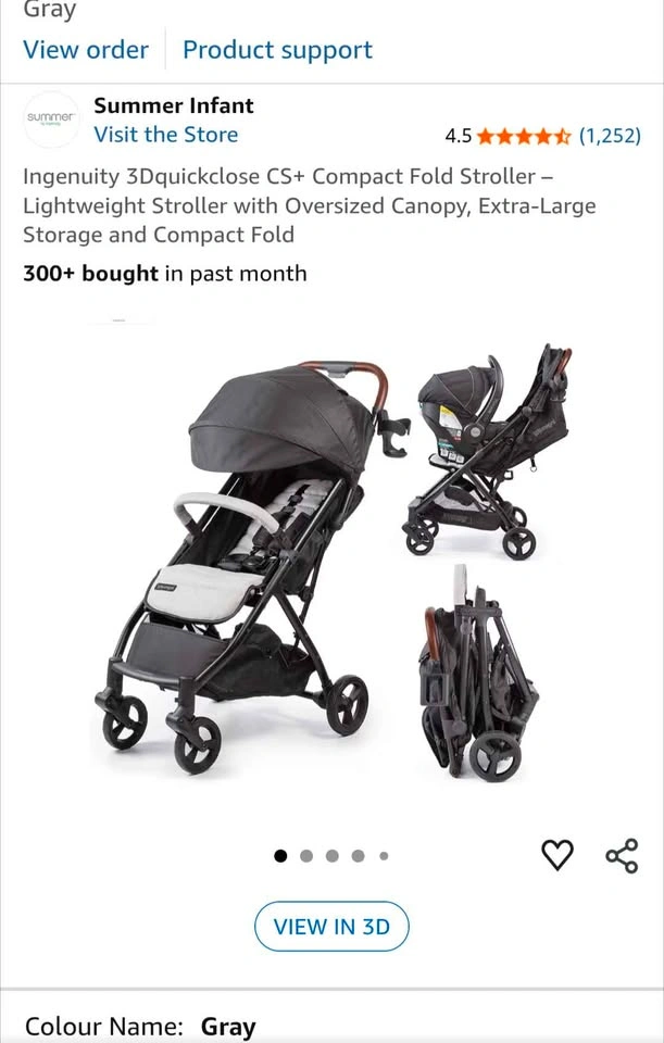 Ingenuity 3D Quick Close Compact Stroller - photo 2