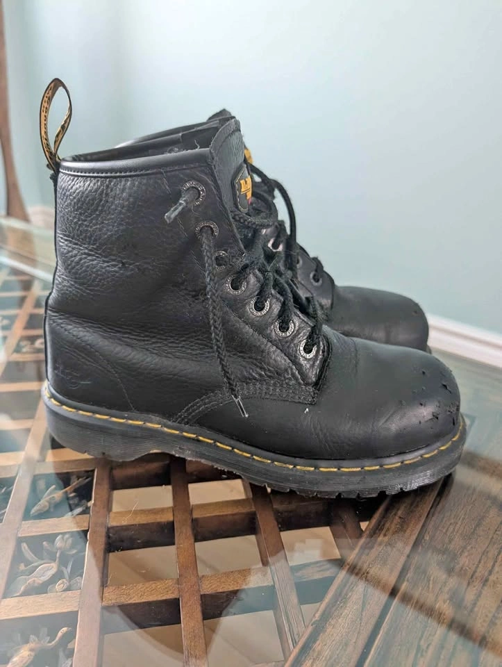 Dr. Martens Black Steel Toe Work Boots