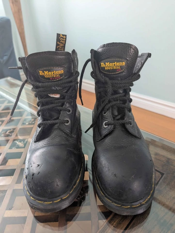 Dr. Martens Black Steel Toe Work Boots - photo 2