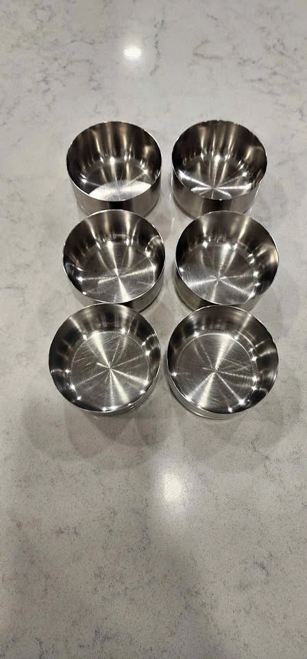 Stainless Steel Small Bowls (Katori / Sauce Bowls) – Set of 6