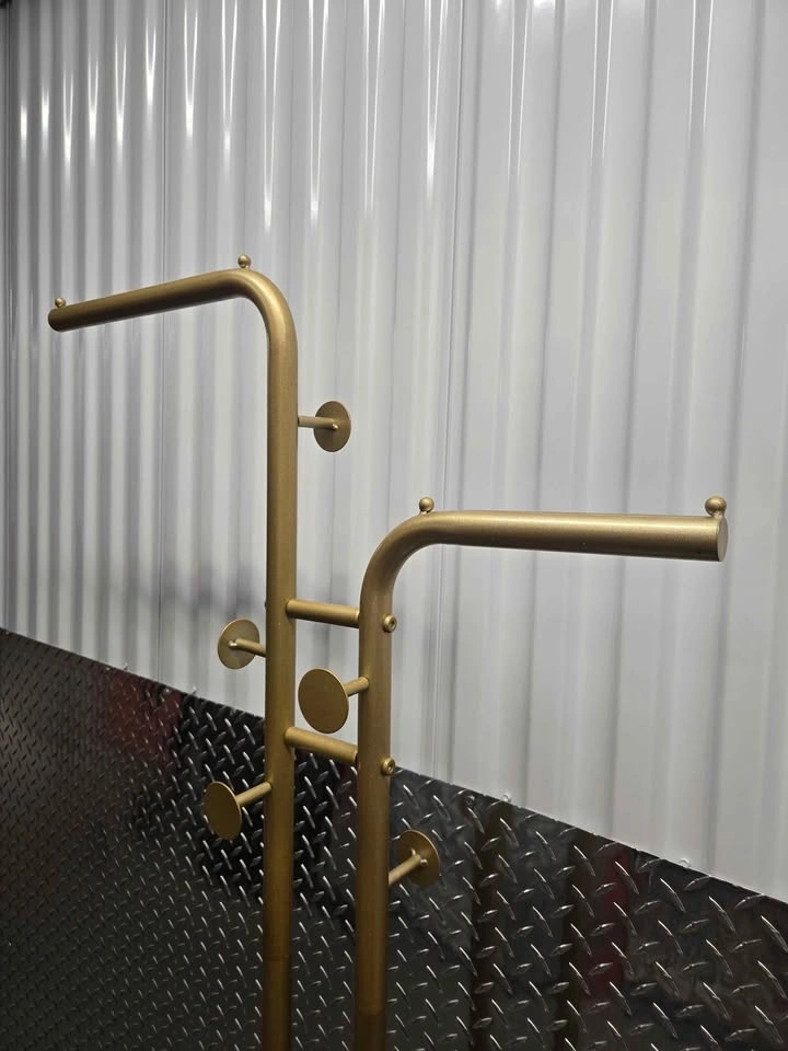 Gold Clothing Rack Marble Base - photo 5
