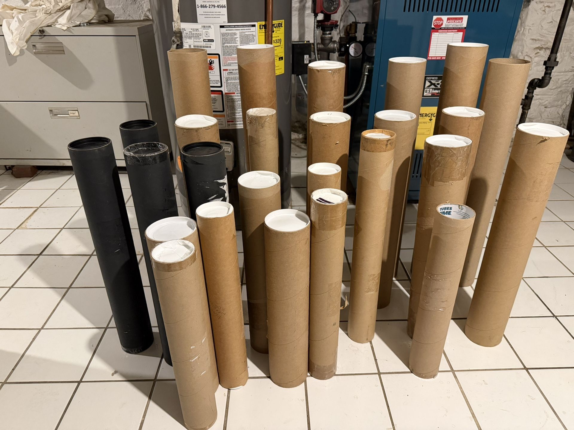 Print Poster Mailing Tubes - 25 In Number