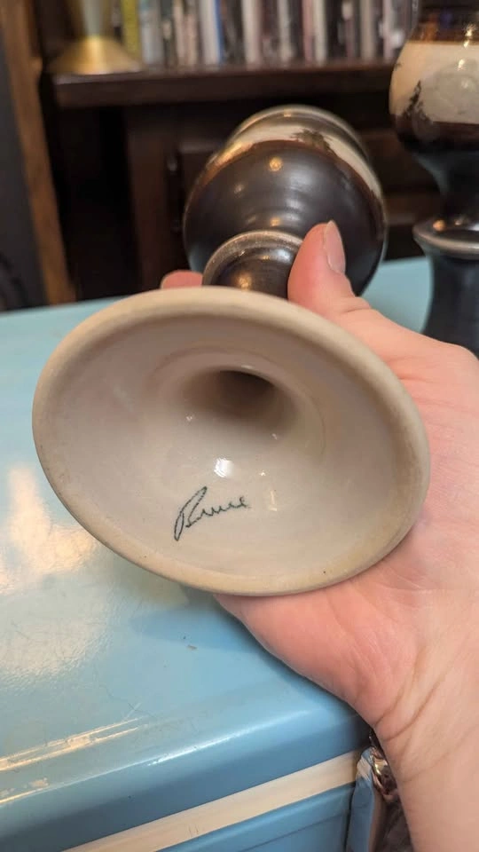 Vintage stoneware chalices - photo 3