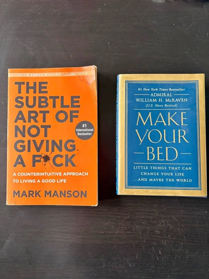 2 Books: The Subtle Art of not Giving a F*ck & Make Your Bed