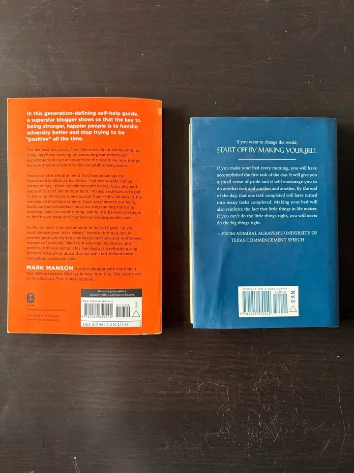 2 Books: The Subtle Art of not Giving a F*ck & Make Your Bed - photo 3