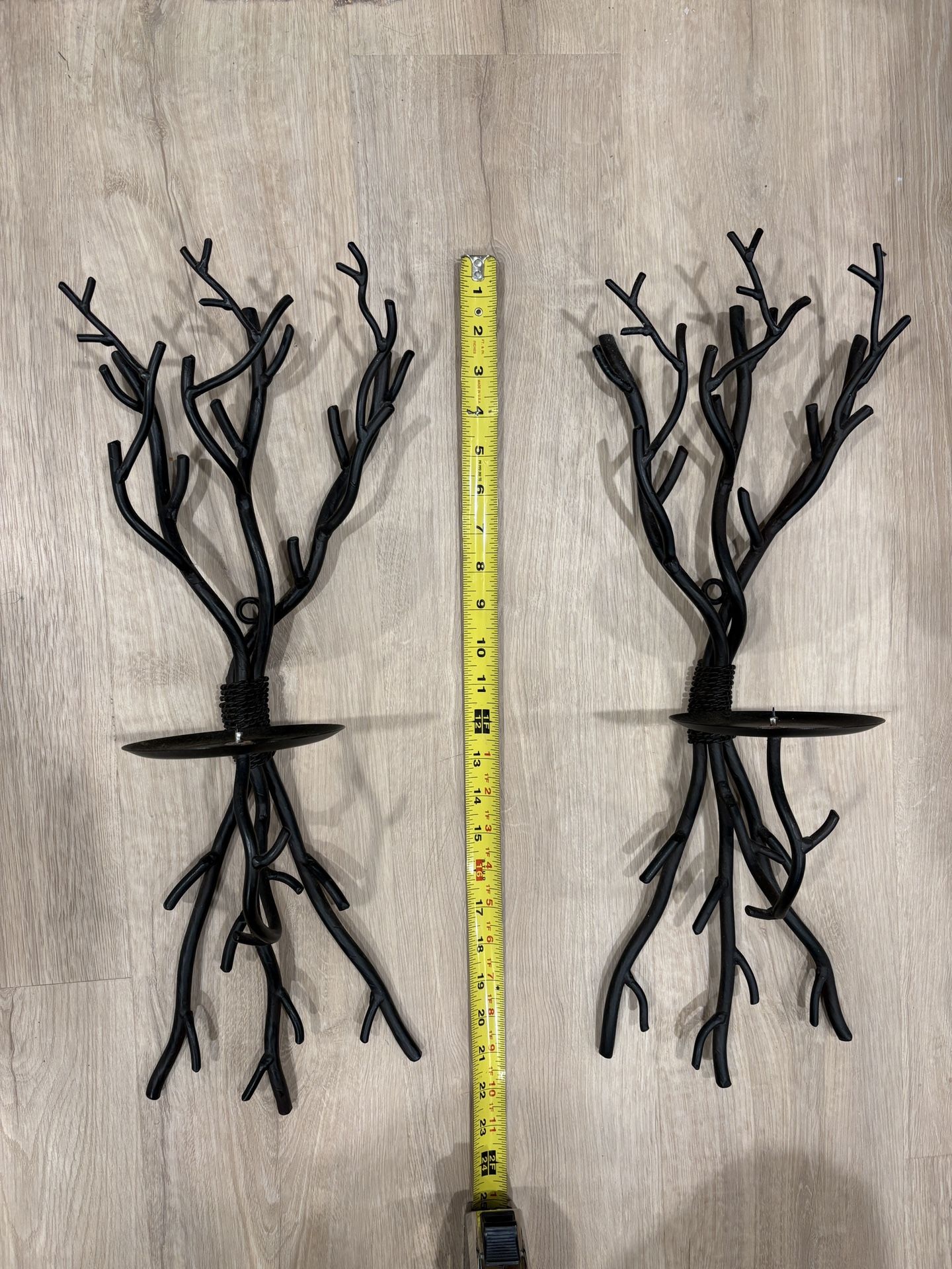Crate & Barrel Tree Branch Candle Holder Wall Sconce (Set of 2) - photo 3