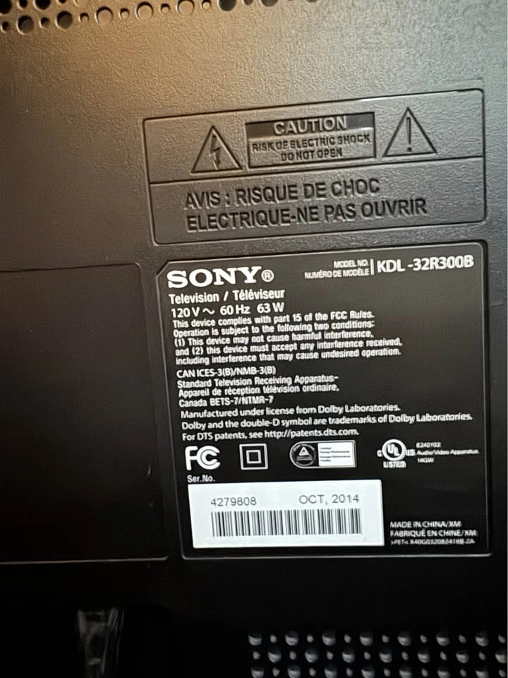 Sony Bravia 32” LED TV (KDL-32R300B) – Great Condition - photo 5