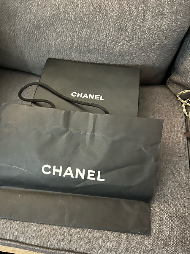 Chanel Box and Shopping Bag
