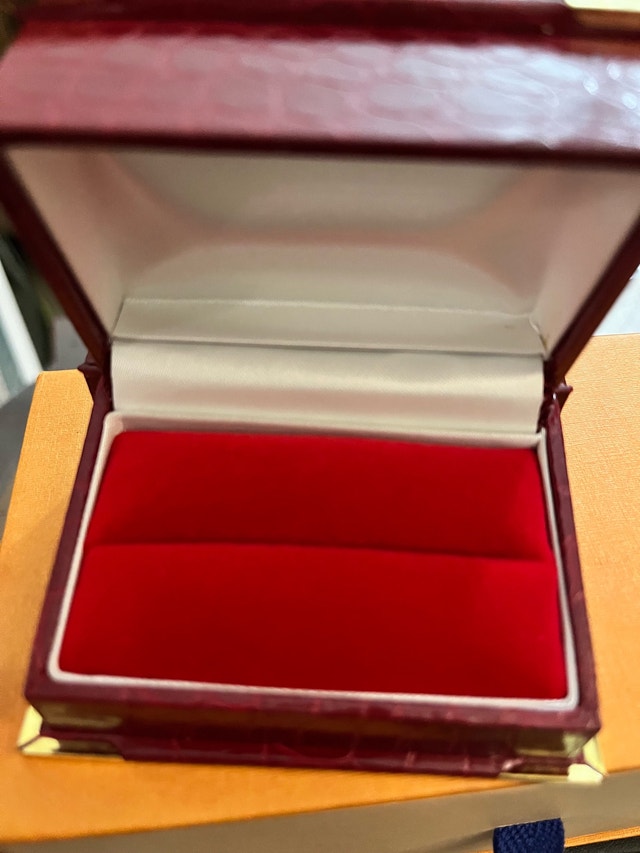 Elegant Red Faux Crocodile Jewellery Box
