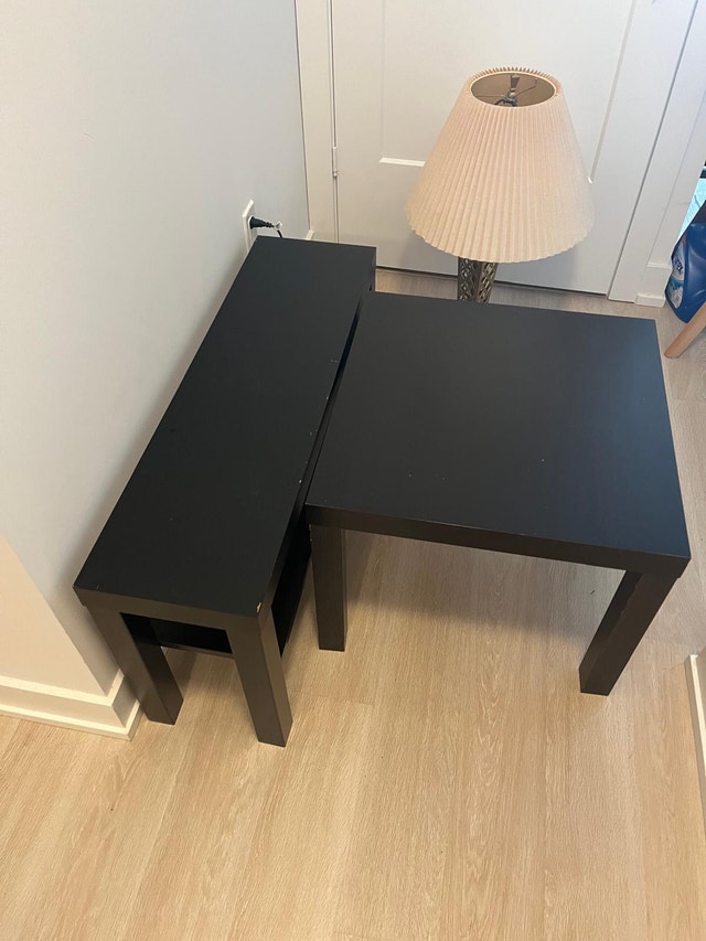 Ikea Lack Tables - Coffee & Side Table Set (Black) - photo 4
