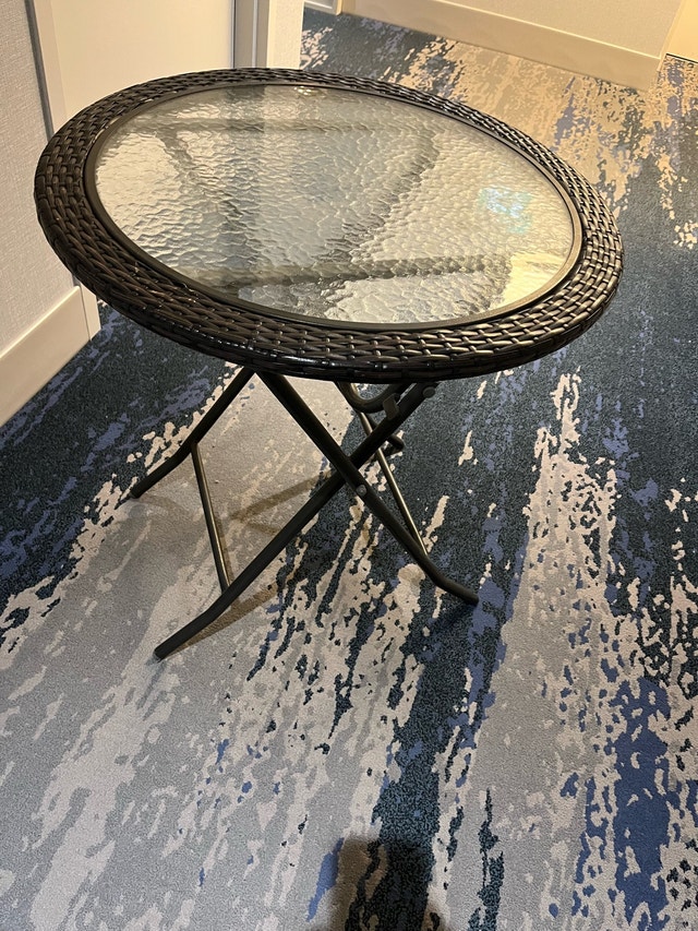 Glass Top Table