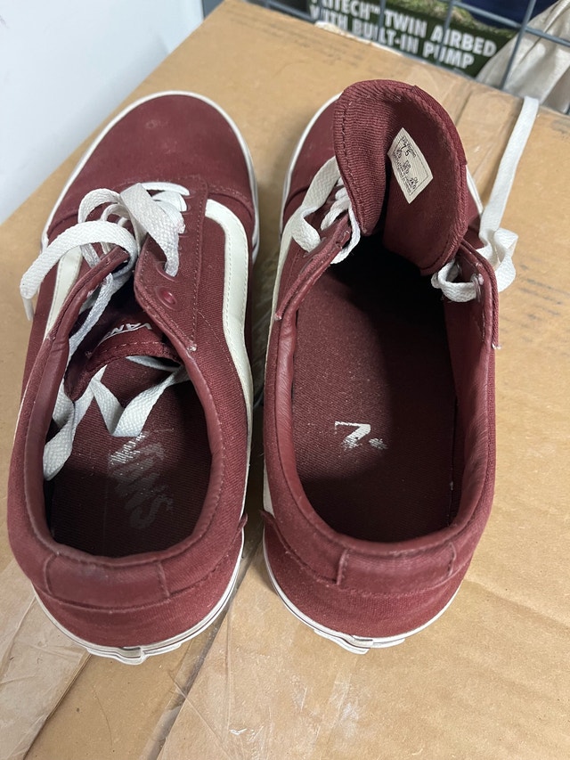 Vans Ward Sneakers - Burgundy - Size 7.5 - photo 3