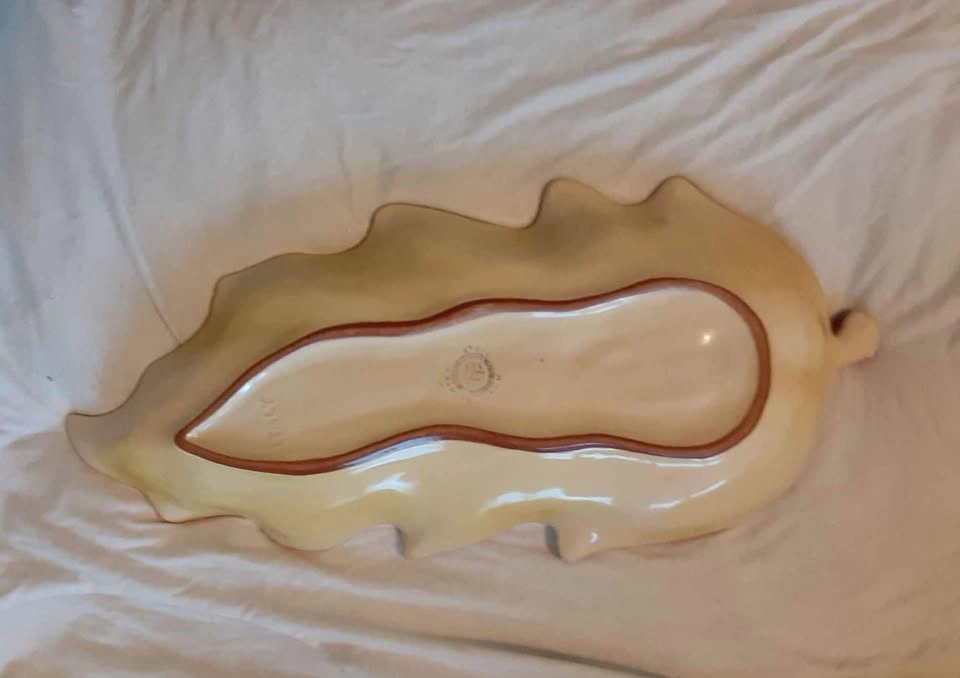 Vintage Leaf TALICA ARS Hand Painted Italian serving dish 🌱 - photo 2