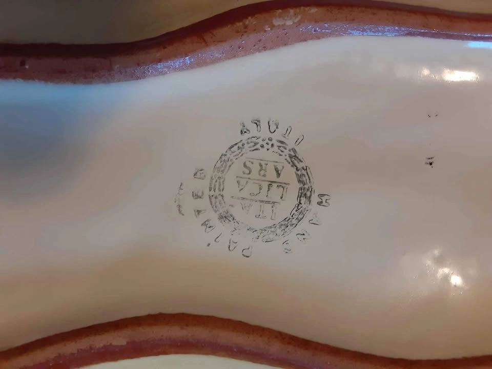 Vintage Leaf TALICA ARS Hand Painted Italian serving dish 🌱 - photo 3