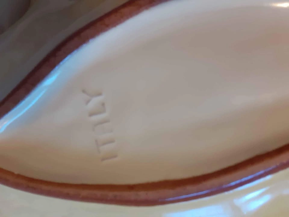 Vintage Leaf TALICA ARS Hand Painted Italian serving dish 🌱 - photo 4