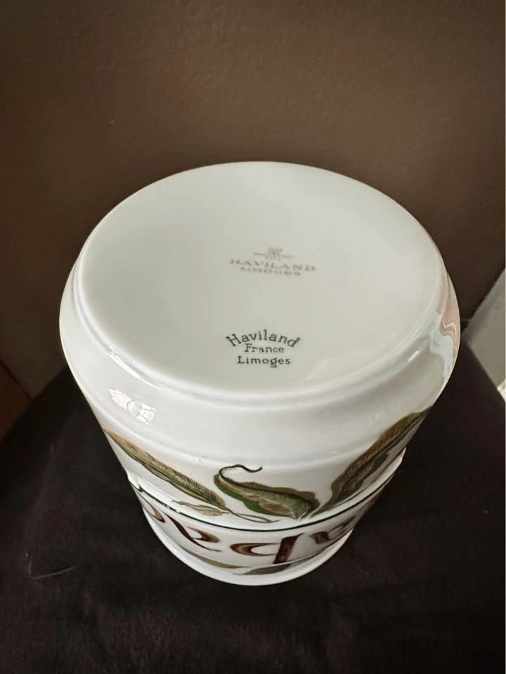 Haviland Limoges Apothecary Jar - Tabac - photo 2