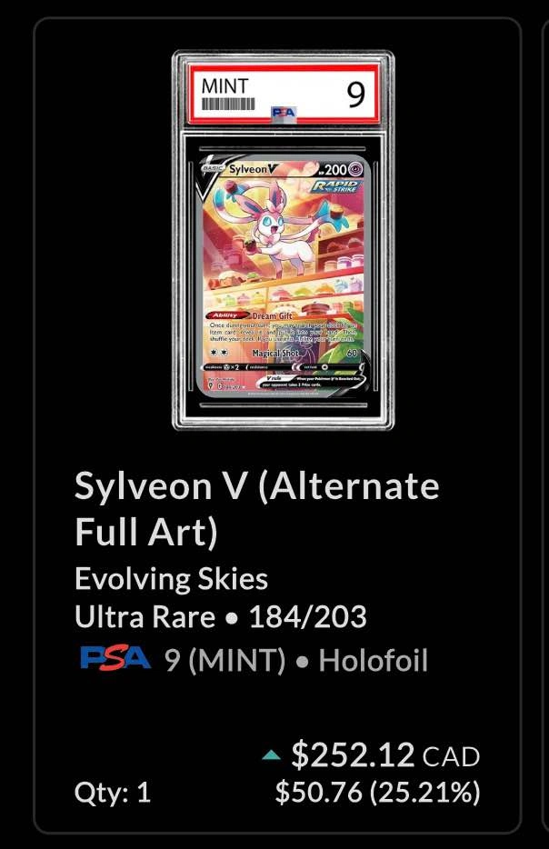 Sylveon V PSA 9 Slab - photo 2