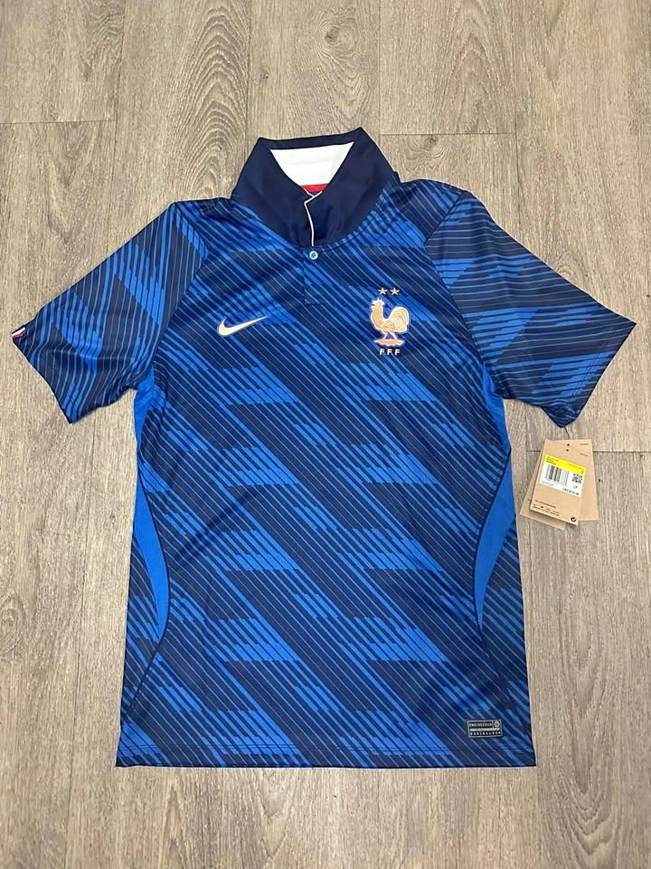 France Nike Blue Soccer Jersey (Men's Small)