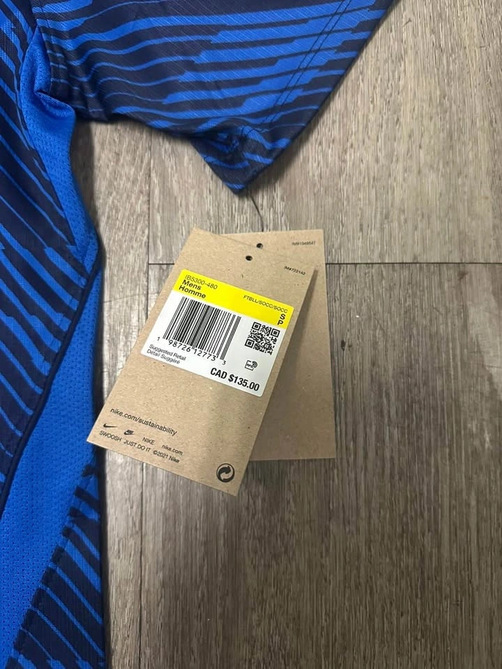 France Nike Blue Soccer Jersey (Men's Small) - photo 4