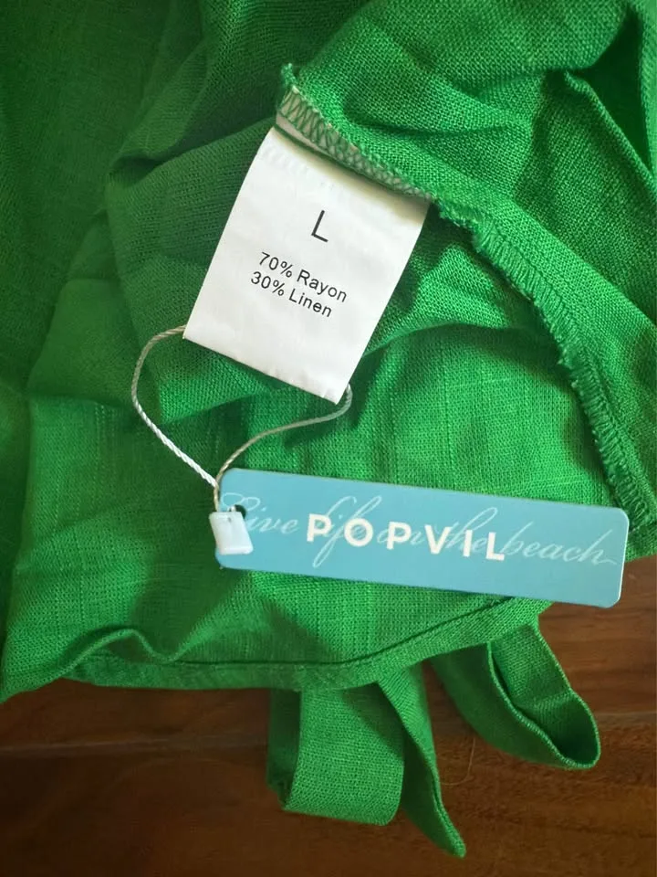 NEW Popvil Cut Out Sleeveless V Neck Midi Dress image indicator(4)