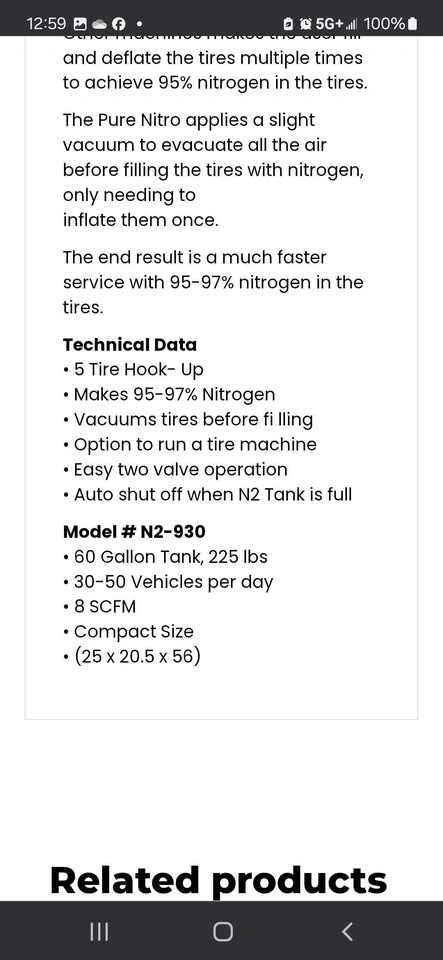 Kenvo Pure Nitro Tire Inflator (N2-930) - photo 5