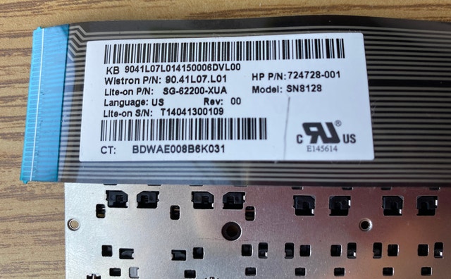 HP Split X2 Laptop Keyboard 13-M000 13-M100 - photo 3