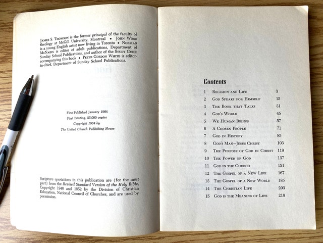 God and His Purpose: The Meaning of Life by J.S. Thomson 1964 - photo 2