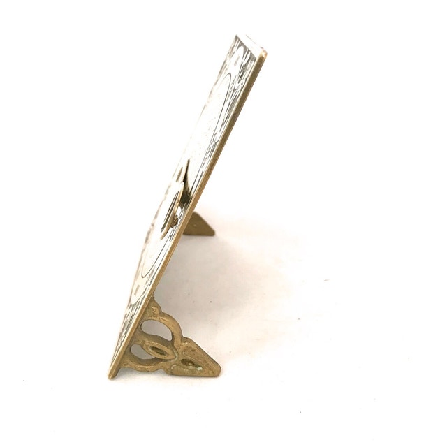 Vintage Brass Desk Perpetual Astronomy Calendar 5X5 - photo 3