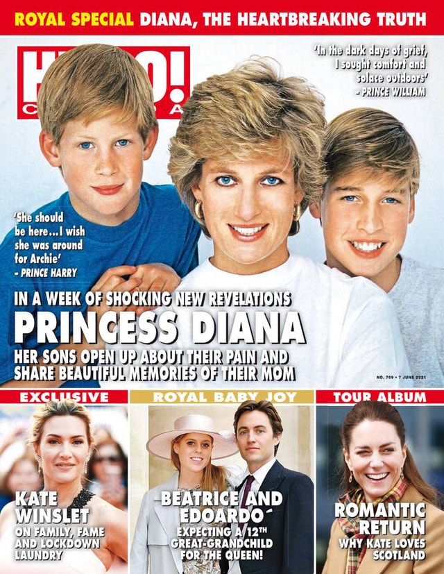 Hello Canada Magazines Princess Diana Prince Harry Meghan Markle