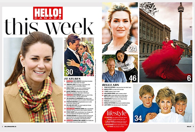 Hello Canada Magazines Princess Diana Prince Harry Meghan Markle - photo 2