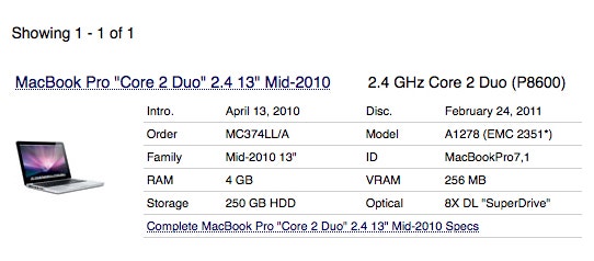Apple MacBook Pro Laptop 2011 & Charger Cord - photo 4
