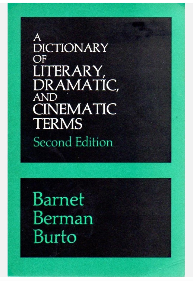 A Dictionary of Literary, Dramatic, and Cinematic Terms 1971