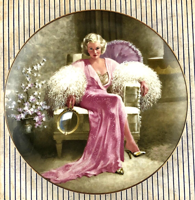 Bradford Exchange Jean Harlow Kitty Plate