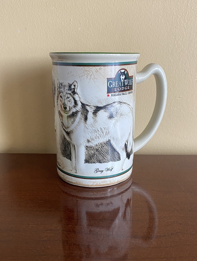 Great Wolf Lodge Coffee Mug Canada Wildlife Animals 5" NEW