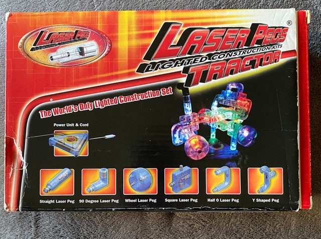 Laser Pegs Tractor Light up Blocks Construction Toy
