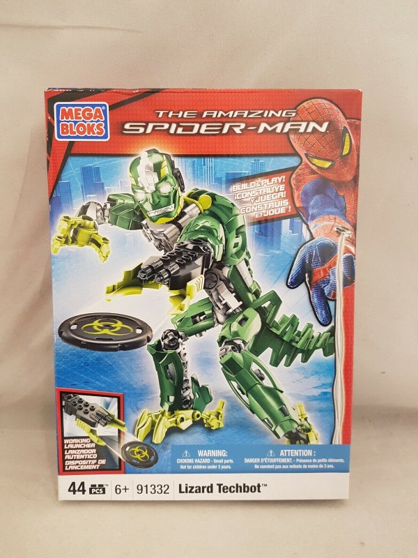Mega Bloks Spiderman Lizard Techbot 91332 (44 pcs)